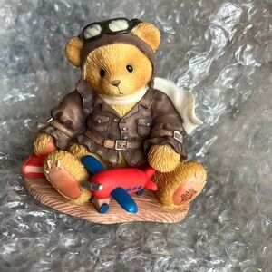 “Lance” Teddy Bear Pilot & Airplane